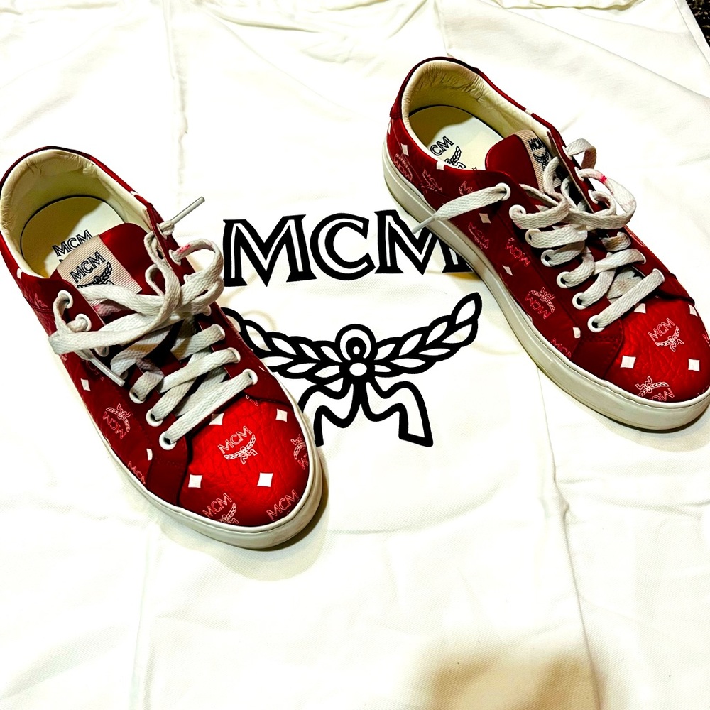 MCM Red Sneakers